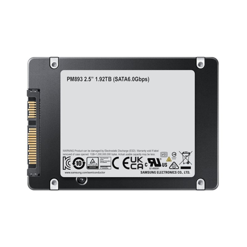 Samsung PM893 2.5" 1,92 TB Serial ATA III V-NAND TLC Samsung PM893 2.5" 1,92 TB Serial ATA III V-NAND TLC - Imagen 5