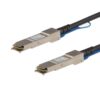 StarTech.com Cable de 3m Twinax Direct Attach QSFP+ a QSFP+ - 40G Compatible con Cisco QSFP-H40G-CU3M - DAC Cobre 40 GbE - Módulo Pasivo de Bajo Poder 40 Gbps - Firepower C9200 C9400