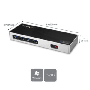 StarTech.com Docking Station 4K Dual con 6 Puertos USB C / USB 3.0 StarTech.com Docking Station 4K Dual con 6 Puertos USB C / USB 3.0