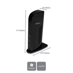 StarTech.com Docking Station USB 3.0 para Dos Monitores con HDMI - DVI - 6x Puertos USB