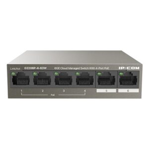 Switch Ip - Com G2206p - 4 - 63w 6 Puertos