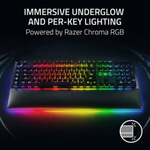 TECLADO RAZER BLACKWIDOW V4 PRO GREEN SWITCH (USA) (RZ03-04680100-R3M1)