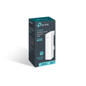 TP-Link 2.4GHz 300Mbps 9dBi Outdoor CPE 300 Mbit/s Blanco Energía sobre Ethernet (PoE)