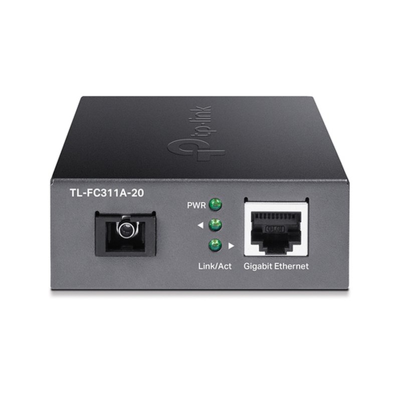 TP-Link TL-FC311A-20 convertidor de medio 1000 Mbit/s Monomodo Negro - Imagen 3