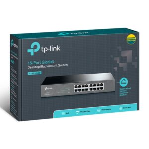 TP-Link TL-SG1016D switch No administrado L2 Gigabit Ethernet (10/100/1000) Negro