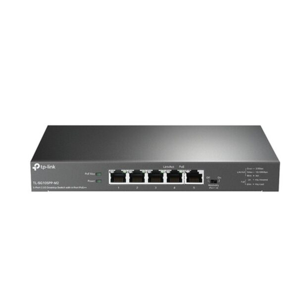 TP-Link TL-SG105PP-M2 switch No administrado Gigabit Ethernet (10/100/1000) Negro