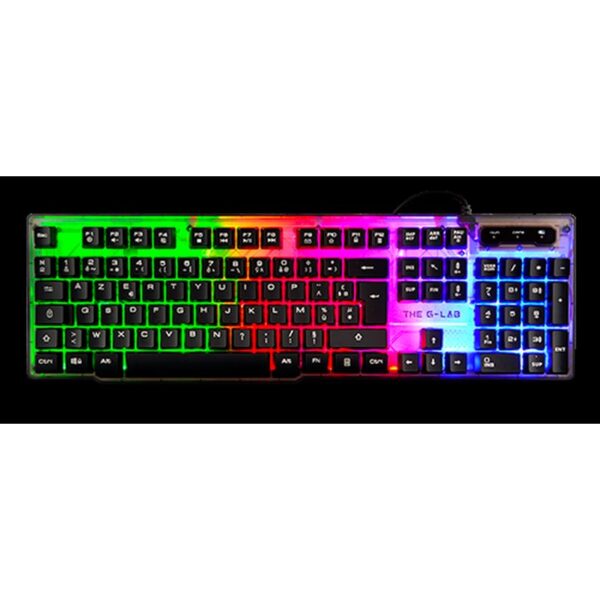 The G-Lab Keyz Neon teclado USB QWERTY Español Negro