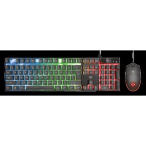 Trust GXT 838 Azor Gaming Combo teclado Ratón incluido Juego USB QWERTY Español Negro