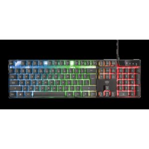 Trust GXT 838 Azor Gaming Combo teclado Ratón incluido Juego USB QWERTY Español Negro