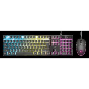 Trust GXT 838 Azor Gaming Combo teclado Ratón incluido Juego USB QWERTY Español Negro