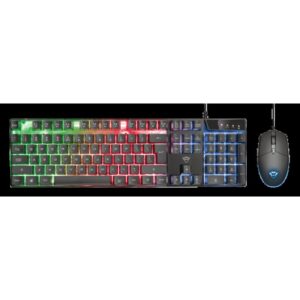 Trust GXT 838 Azor Gaming Combo teclado Ratón incluido Juego USB QWERTY Español Negro