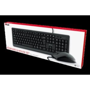 Trust Primo teclado Ratón incluido Universal USB QWERTY Español Negro