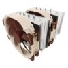 NOCTUA COOLER CPU NH-D15 MULTISOCKET 2XFAN A15, 6 HEATPIPES DUAL TOWER, 140MM FAN PWM, INTEL LGA1851, LGA1700, LGA1200, LGA1151, AMD AM5, AM4