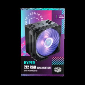 Cooler Master Hyper 212 RGB Black Edition w/LGA1700 Carcasa del ordenador, Procesador Enfriador 12 cm Negro