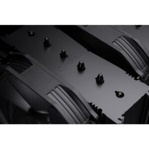 NOCTUA COOLER CPU NH-D15 CHROMAX.BLACK [NH-D15 CH.BK], 6 HEATPIPES DUAL TOWER, 2X NF-A15 140MM FAN PWM, INTEL LGA1851, LGA1700, LGA1200, LGA1151, AMD AM4, AM5