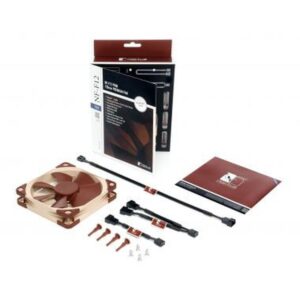 NOCTUA VENTILADOR CAJA NF-F12PWM 300/1200/1500RPM, 120MM FAN, 120X120X25MM, 12V, 22,4 DB(A), 93,4 M3/H, 2,61 MM H2O, 4 PINES