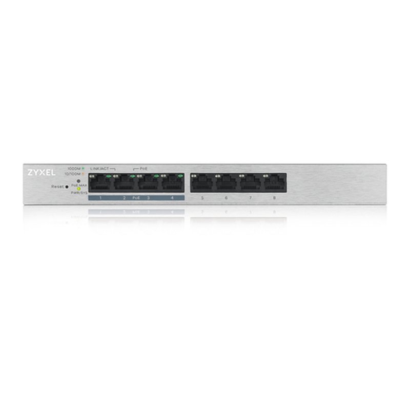 Zyxel GS1200-8HP v2 Gestionado Gigabit Ethernet (10/100/1000) Energía sobre Ethernet (PoE) Gris Zyxel GS1200-8HP v2 Gestionado Gigabit Ethernet (10/100/1000) Energía sobre Ethernet (PoE) Gris - Imagen 2