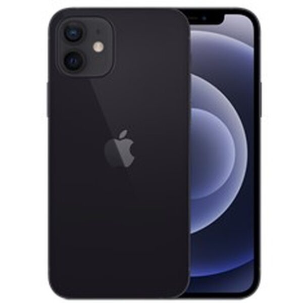 Apple iPhone 12 - 5G teléfono inteligente - SIM doble / Internal Memory 64 GB - pantalla OLED - 6.1" - 2532 x 1170 píxeles - 2 x cámaras traseras 12 MP, 12 MP - front camera 12 MP - negro