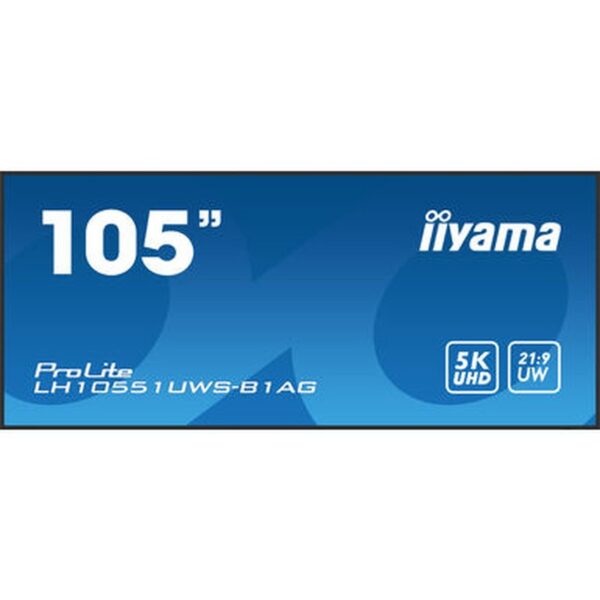 iiyama LH10551UWS-B1AG pantalla de señalización Pantalla plana para señalización digital 2,66 m (104.7") LED 500 cd / m² UltraWide Full HD Negro 24/7