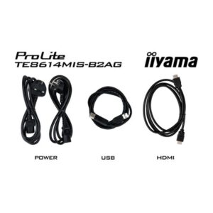 iiyama PROLITE TE8614MIS-B2AG Pantalla plana para señalización digital 2,18 m (86") Wifi 435 cd / m² 4K Ultra HD Negro Pantalla táctil Procesador incorporado Android 24/7