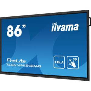 iiyama PROLITE TE8614MIS-B2AG Pantalla plana para señalización digital 2,18 m (86") Wifi 435 cd / m² 4K Ultra HD Negro Pantalla táctil Procesador incorporado Android 24/7