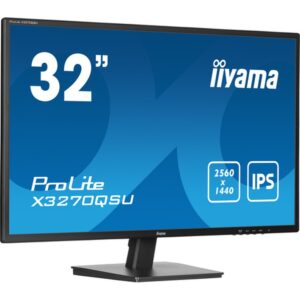 iiyama ProLite X3270QSU-B1 pantalla para PC 81,3 cm (32") 2560 x 1440 Pixeles Wide Quad HD LED Negro