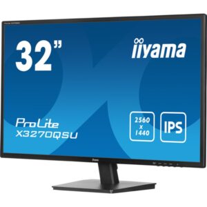 iiyama ProLite X3270QSU-B1 pantalla para PC 81,3 cm (32") 2560 x 1440 Pixeles Wide Quad HD LED Negro