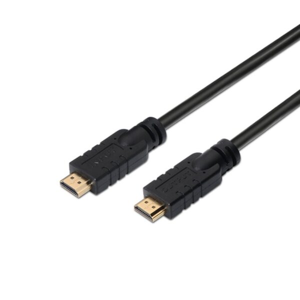 AISENS Cable HDMI V2.0 Premium alta velocidad / HEC 4k@60Hz 18Gbps con repetidor, A/M-A/M, Negro, 25 m