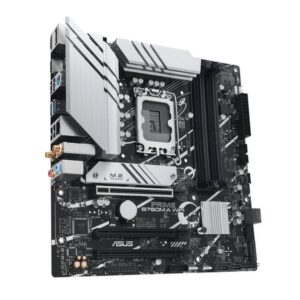 Alternative view of ASUS PRIME B760M-A WIFI Intel B760 LGA 1700 micro ATX