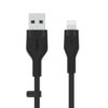 Belkin Cbl Silicqe USB-A LTG 2M noir Negro Belkin Cbl Silicqe USB-A LTG 2M noir Negro