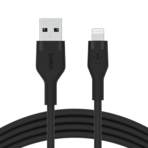 Belkin Cbl Silicqe USB-A LTG 2M noir Negro Belkin Cbl Silicqe USB-A LTG 2M noir Negro