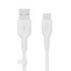 Belkin USB-A to USB-C Silicon 2M White