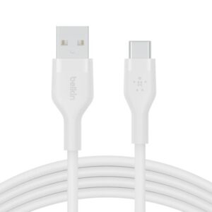 Belkin USB-A to USB-C Silicon 2M White