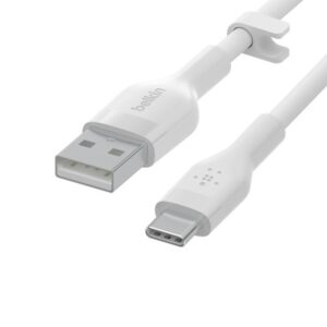 Belkin USB-A to USB-C Silicon 2M White
