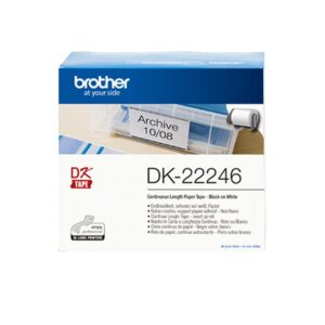 Alternative view of Brother DK-22246 cinta para impresora de etiquetas Negro sobre blanco