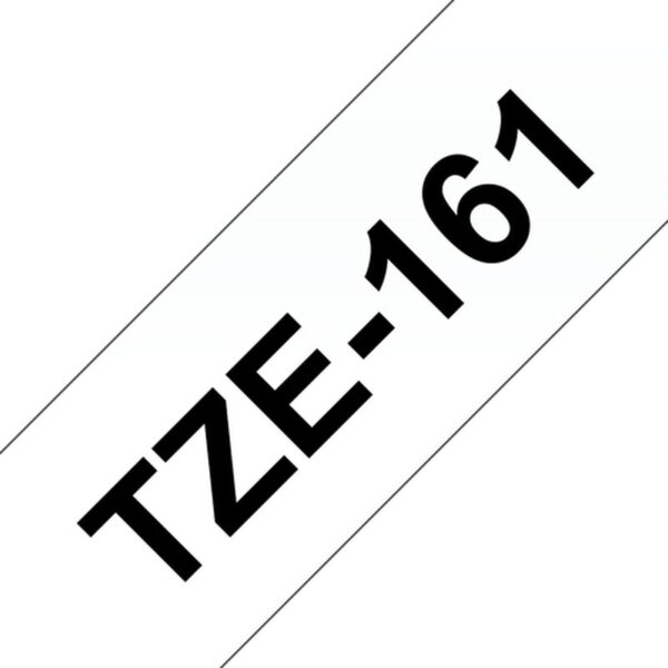 Brother TZE-161 cinta para impresora de etiquetas Negro sobre transparente