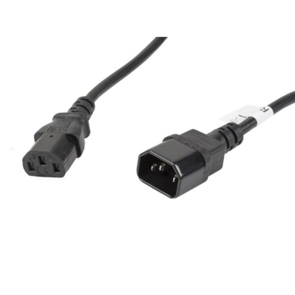 CABLE ALARGADOR LANBERG ALIMENTACION CPU IEC320 C13 H/IEC320 C14 M VDE 5M