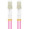 CABLE FIBRA OPTICA LANBERG 0.5 M MULTI LC/UPC-LC/UPC DUPLEX OM4 50/125 LSZH VI