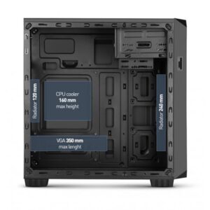 CAJA MINITORRE MATX NOX COOLBAY MX2 USB 3.0 BLACK