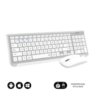 TECLADO + MOUSE SUBBLIM WIRELESS PRESTIGE EXTENDED DUAL SILVER TECLADO + MOUSE SUBBLIM WIRELESS PRESTIGE EXTENDED DUAL SILVER
