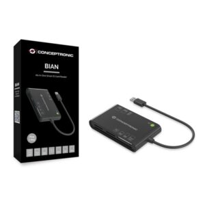Conceptronic BIAN01B lector de tarjeta inteligente Interior USB 3.2 Gen 1 (3.1 Gen 1) Negro Conceptronic BIAN01B lector de tarjeta inteligente Interior USB 3.2 Gen 1 (3.1 Gen 1) Negro