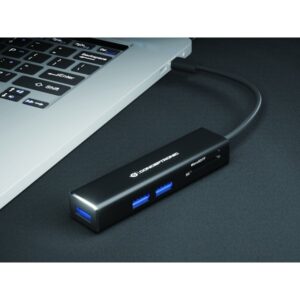 Conceptronic DONN08B hub de interfaz USB 3.2 Gen 1 (3.1 Gen 1) Type-C 5000 Mbit/s Negro