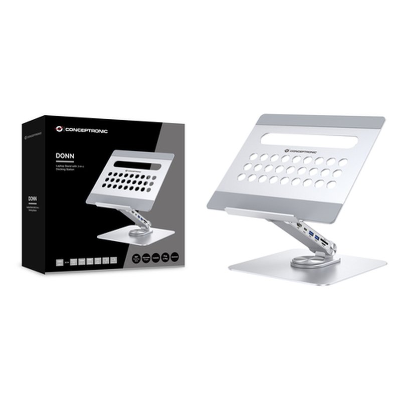Conceptronic DONN27G soporte para ordenador portátil Plata - Imagen 6
