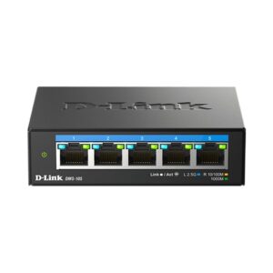 D-Link DMS-105 No administrado L2 2.5G Ethernet (100/1000/2500) Negro
