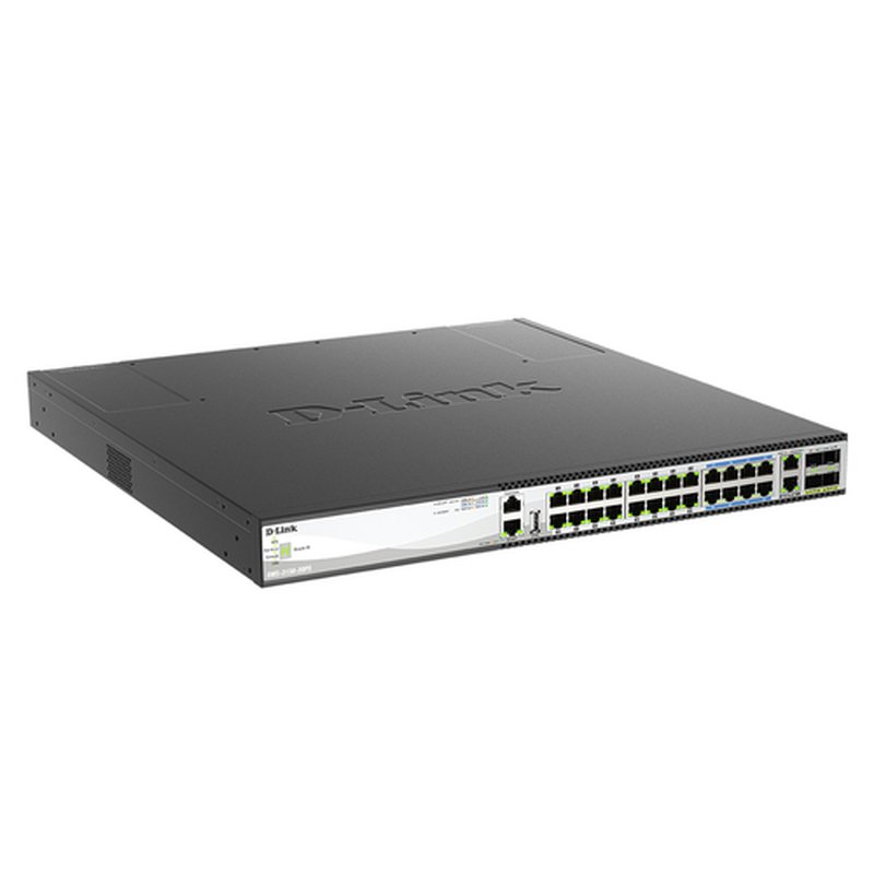 D-Link DMS-3130-30PS Gestionado L3 10G Ethernet (100/1000/10000) Energía sobre Ethernet (PoE) Negro - Imagen 2