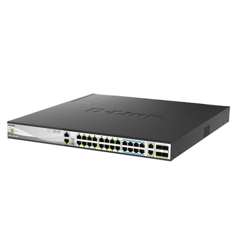 D-Link DMS-3130-30PS Gestionado L3 10G Ethernet (100/1000/10000) Energía sobre Ethernet (PoE) Negro - Imagen 3