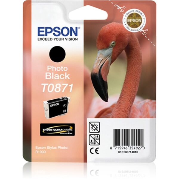 Epson Flamingo Cartucho T0871 negro foto