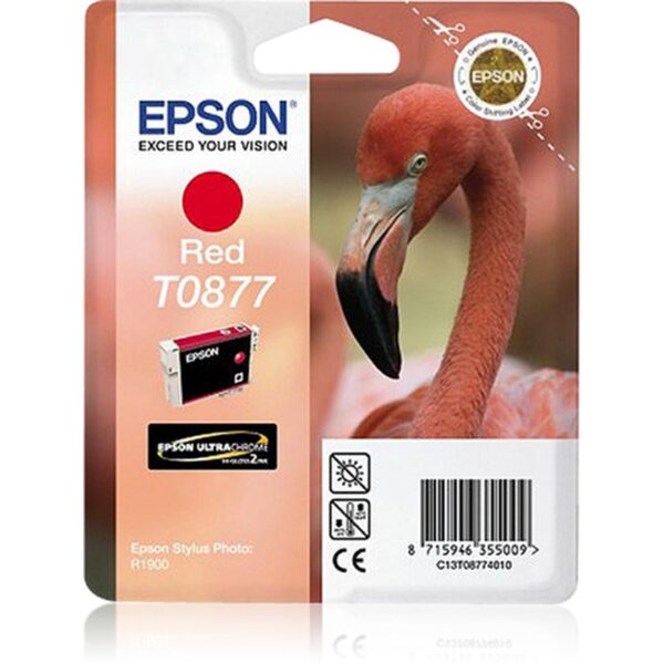 Epson Flamingo Cartucho T0877 rojo