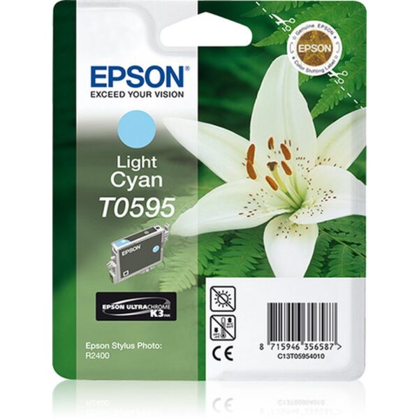 Epson Lily Cartucho T0595 cian claro