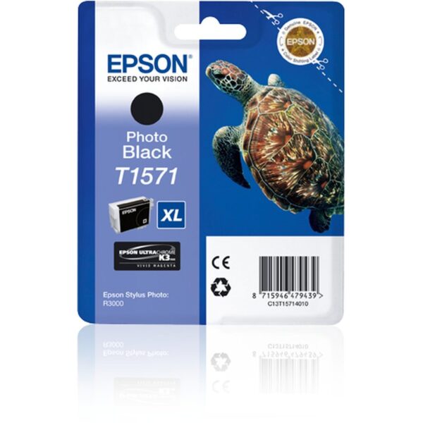 Epson Turtle Cartucho T1571 negro foto